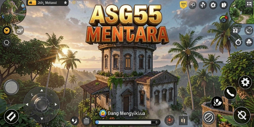 Gameplay ASG55 dengan menara yang strategis dan musuh beragam.