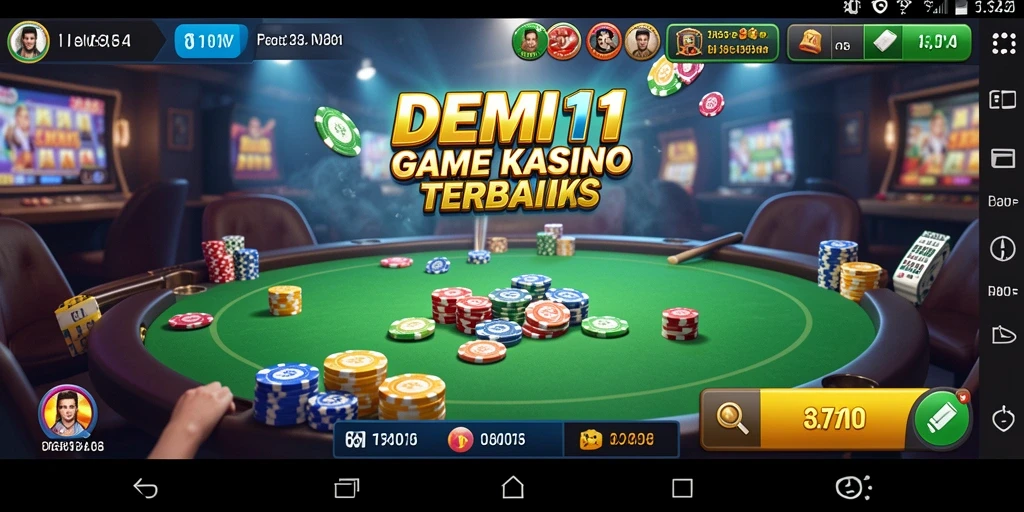 Menampilkan gameplay mendebarkan dari permainan Kasino di DEMI11.