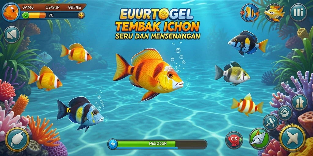 Tampilan gameplay Tembak Ikan yang menarik dan seru.