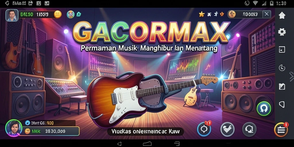 Tampilan menarik dari gameplay <strong>GACORMAX</strong> saat memainkan lagu favorit.