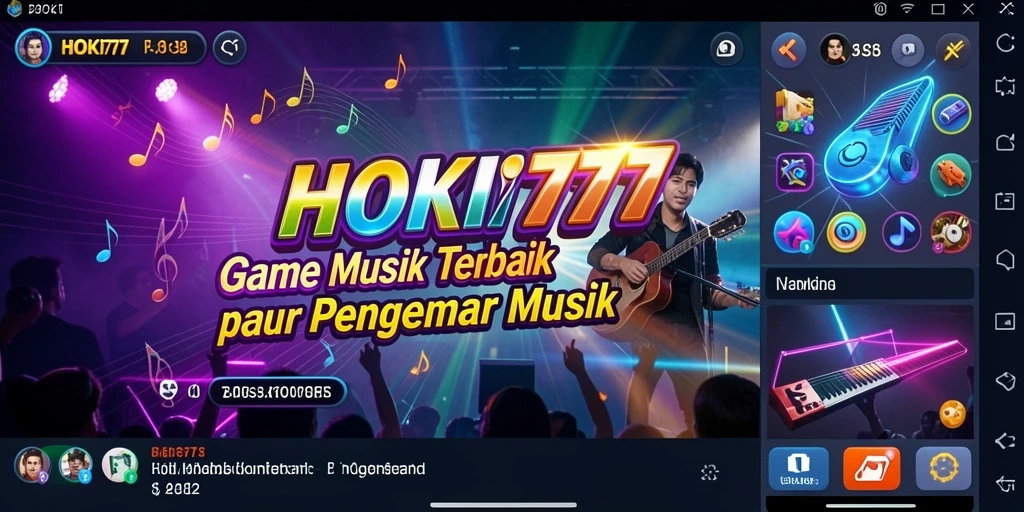 Tampilan gameplay HOKI777 yang menarik dan penuh warna.