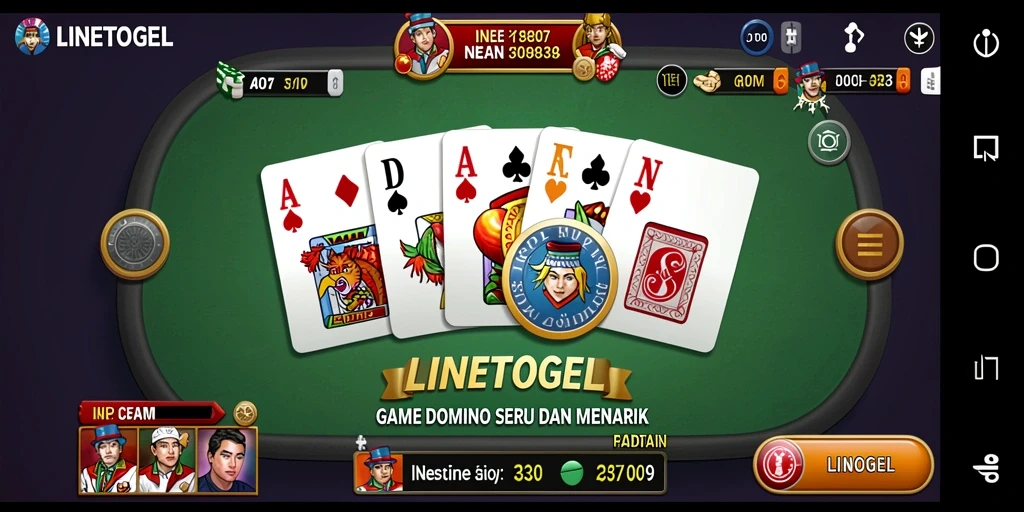 Tampilan gameplay domino yang menarik di LINETOGEL.