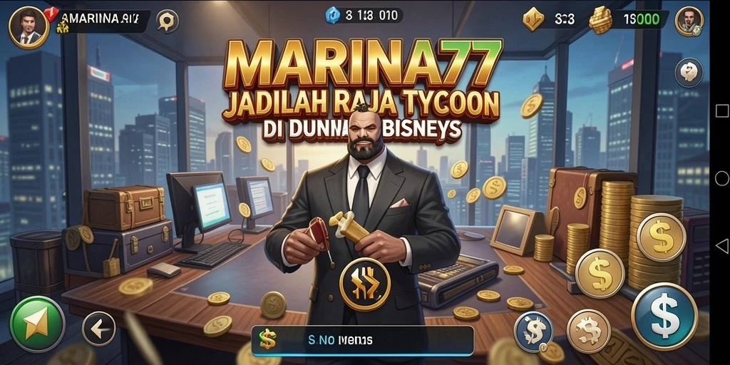 Tampilan gameplay menarik dari game Tycoon MARINA77.