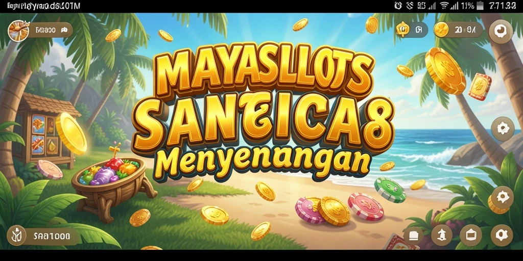 Tangkapan layar utama MAYASLOTS menampilkan gameplay mesin slot yang menarik dan menyenangkan.