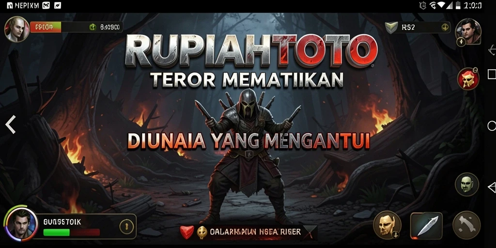 Tampilan gameplay menegangkan dari RUPIAHTOTO di tengah suasana Horror.