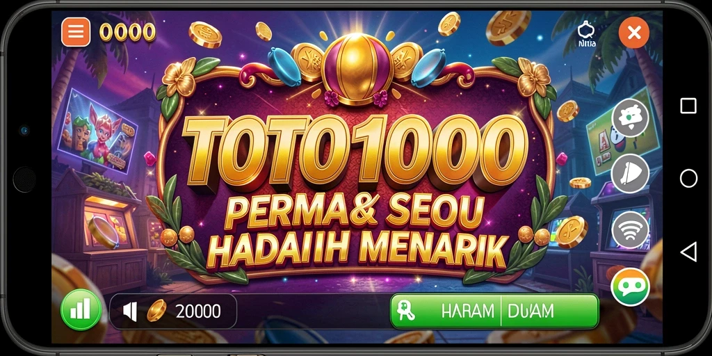 Gameplay seru TOTO1000 dengan tema slot yang menarik.